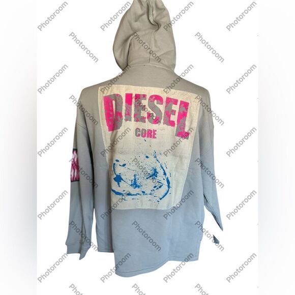SOLD DIESEL Gray S-Baxt-Hood-R1 Hoodie, size Large, NEW with tags - Picture 7 of 14
